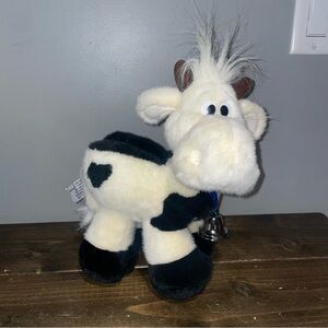 Vintage Russ Lil Berrie B&W COW Stuffed Toy Plush Kathleen Kelly Critter Factory